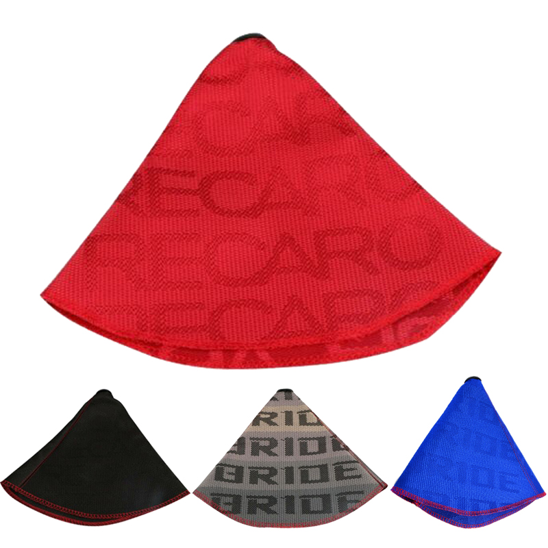 

Universal Bride Hyper Fabric Shift Knob Shifter Boot Cover Racing Car Gear Shift Knob Collars MT/AT