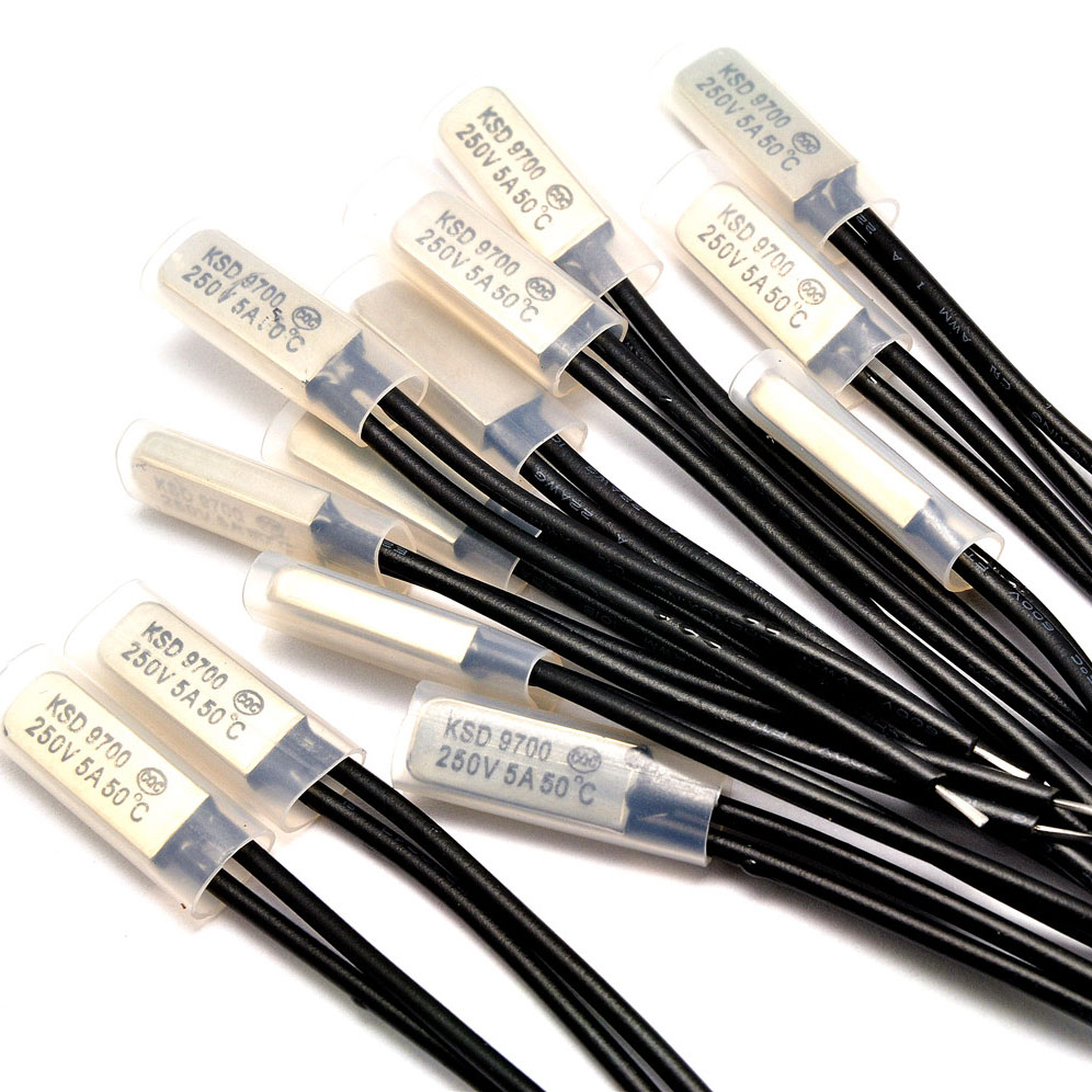 KSD9700 50 degree Temperature control switch normally closed thermal protector 5A 250V-image-471539150