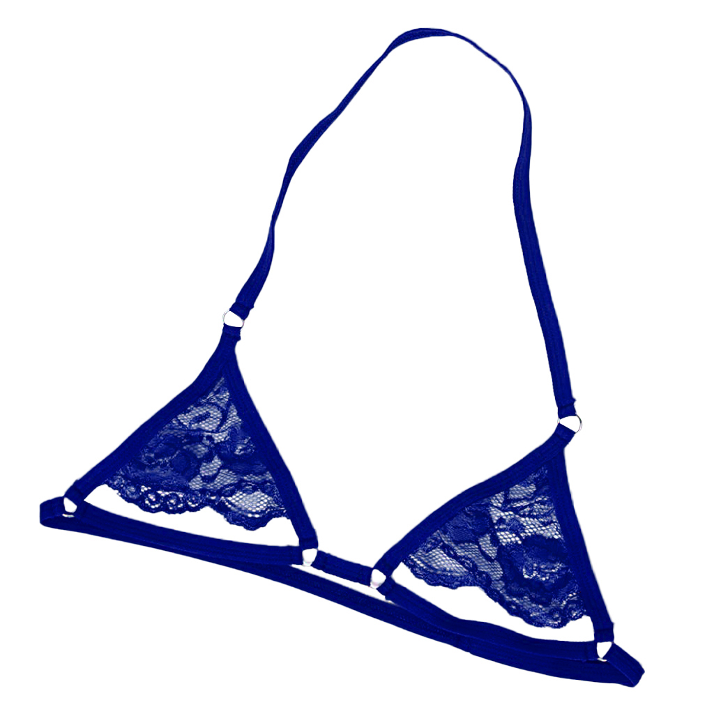 

Men's Bra Sissy Lingerie Bralette Smooth Lace Wire-Free Bra Top Underwear