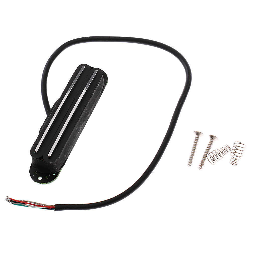 

Black Guitar Dual Rail Pickup Set for Electric Guitar Cigar Box Guitar Replacement Parts