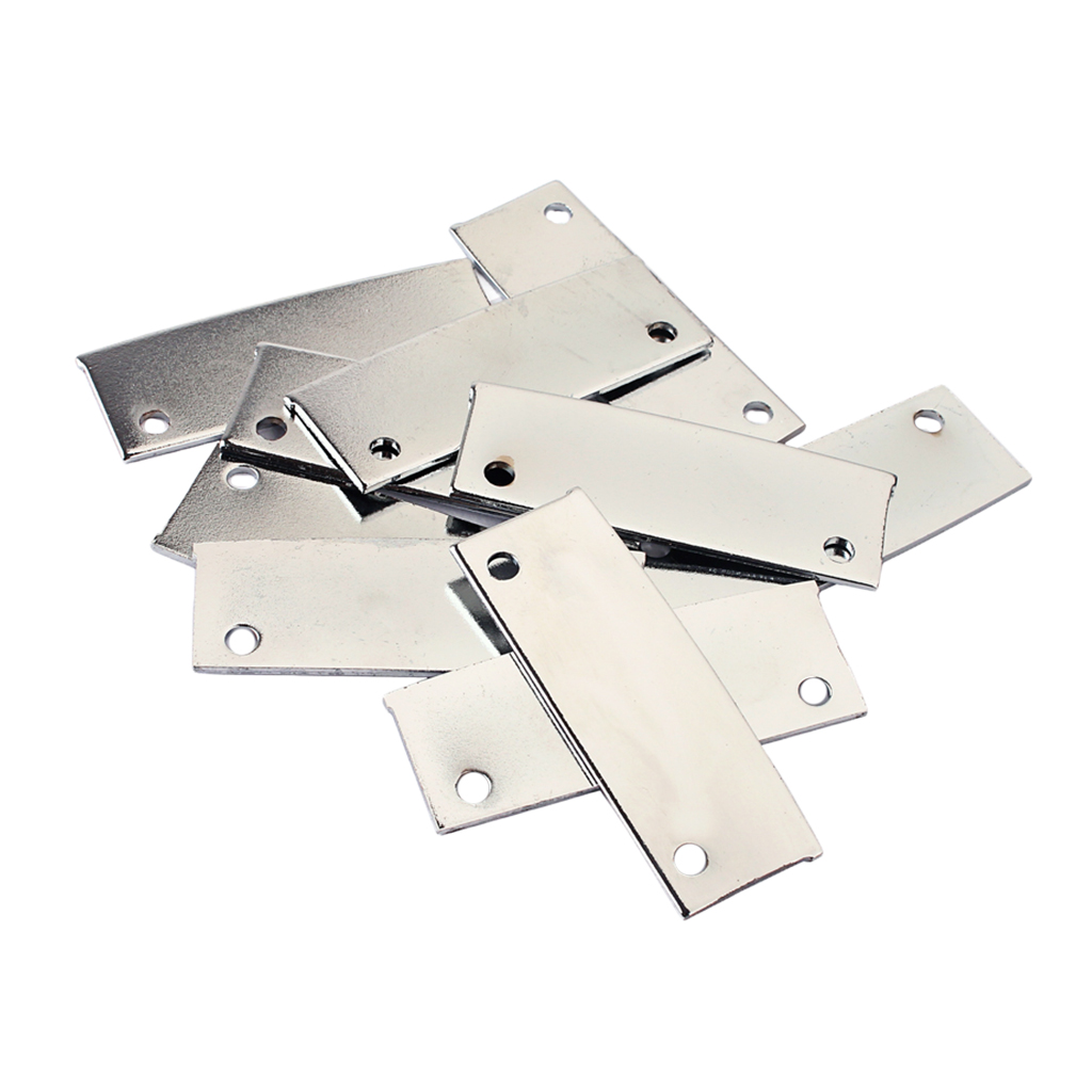 10 Pieces Iron Electric Guitar Dual Rail Pickup Plates Base Musical Instrument Parts-image-552644563