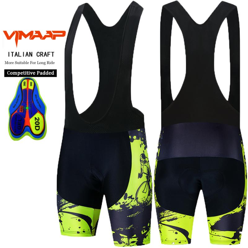 

VIMAAP Whole Black Bicycle Bib Shorts Men Outdoor Wear Bike Cycling 20D Coolmax Gel Padded Riding Bib Shorts Cycling, Send by picture