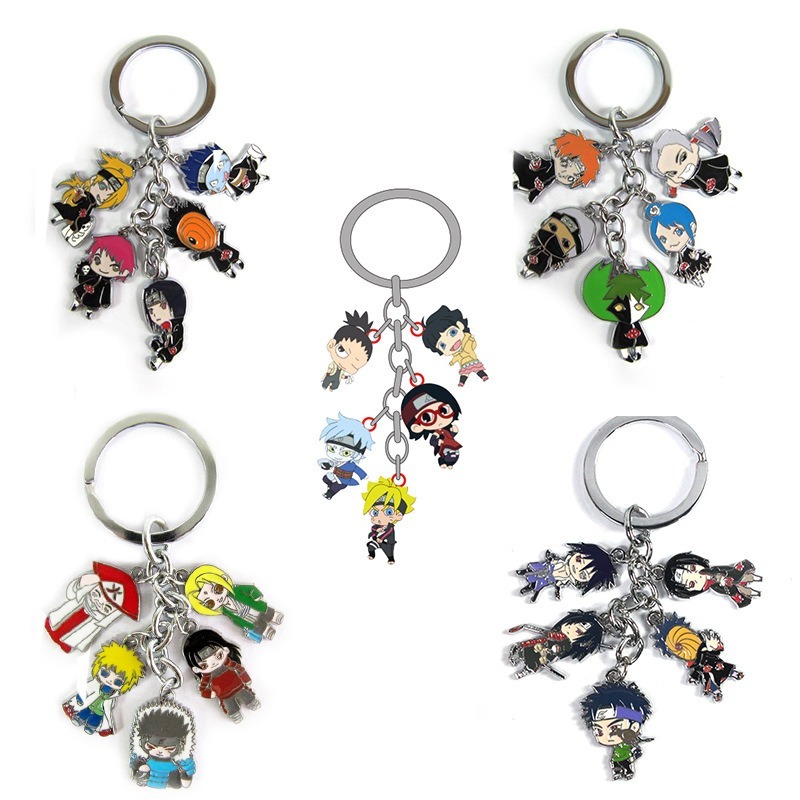 Anime Naruto Uzumaki Keychain Key Rings Cosplay Key Chain Unisex Charm