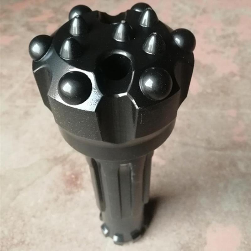 

115 DTH drill bit, 45A high wind pressure impactor snap ring front joint 4 inch black diamond 340 new diamond,alloy drill