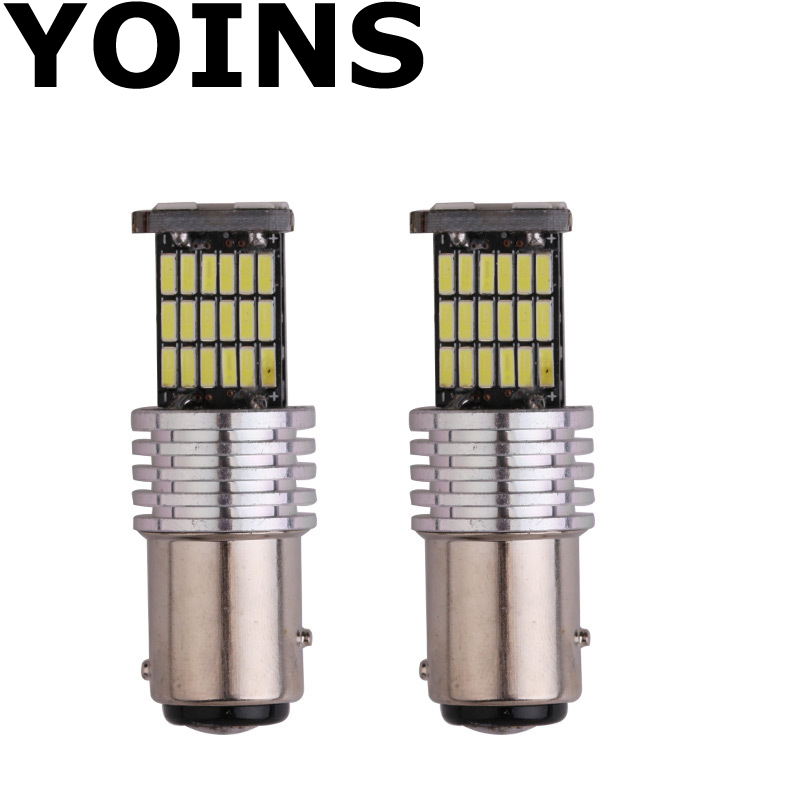 

6x Bright 1157 1156 4014 45SMD LED Bulbs White Canbus Error Free Turn Signal Light Lamp Driving Lamp Car Styling DC 12V, As pic