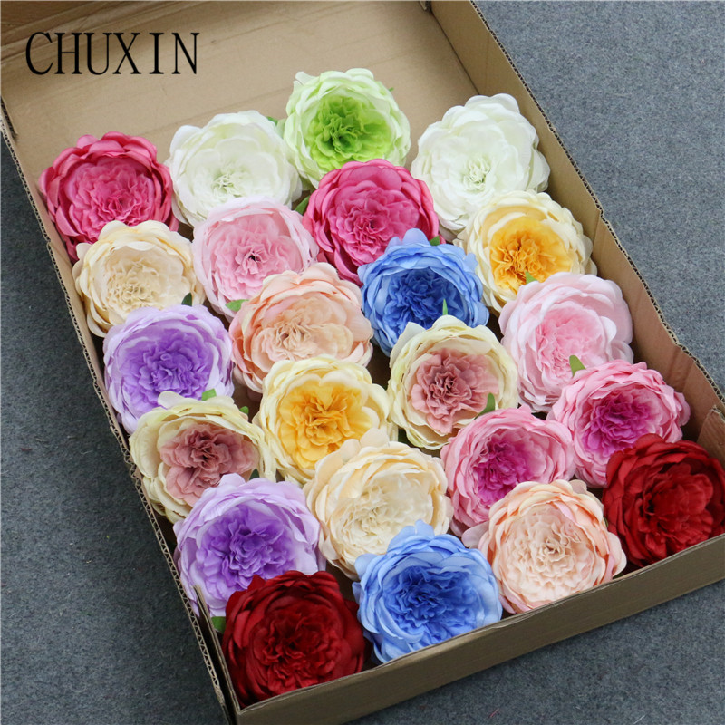 

Austin rose flower head 11cm eternal rose mother's day gift artificial flower DIY home wedding Table row making material, Red