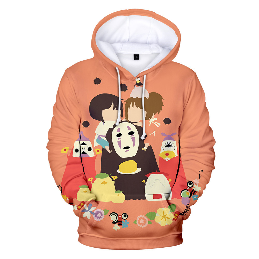 

Anime Spirited Away 3D Printed Oversized Women/Men Hoodies Sweatshirts Studio Ghibli Miyazaki Hayao Polluver Funny Hooded Jacket, 011