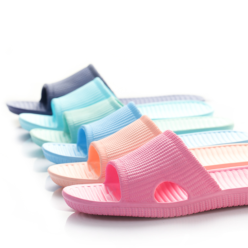 

35~45 New Unisex Slippers Sandals Bathing Non-slip Soft Bottom Home Slippers Floor Indoor Family Bathroom Men and Women, Sky blue for women
