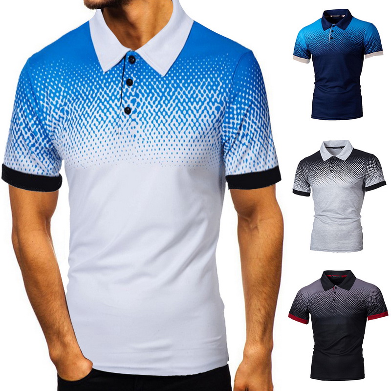 Chemise Men 2020 Nouveau coton à manches courtes Tee-shirt Men Breathable Camisa masculin Hombre Golftennis Plus taille 5xl