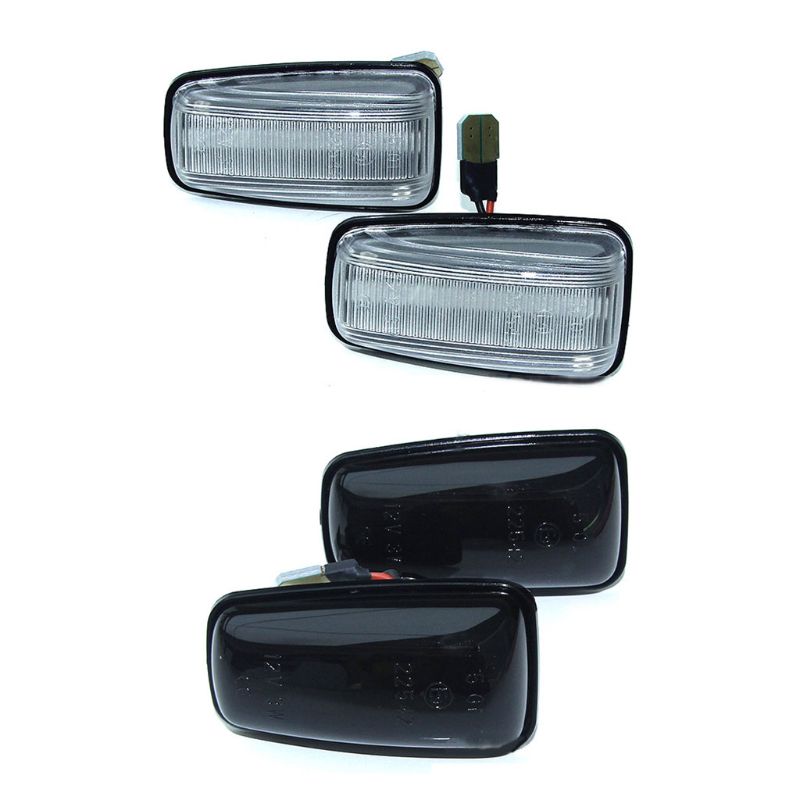 

Dynamic Flowing LED Side Marker Light Turn Signal Blinker Lamp for 306 G99F, As pic