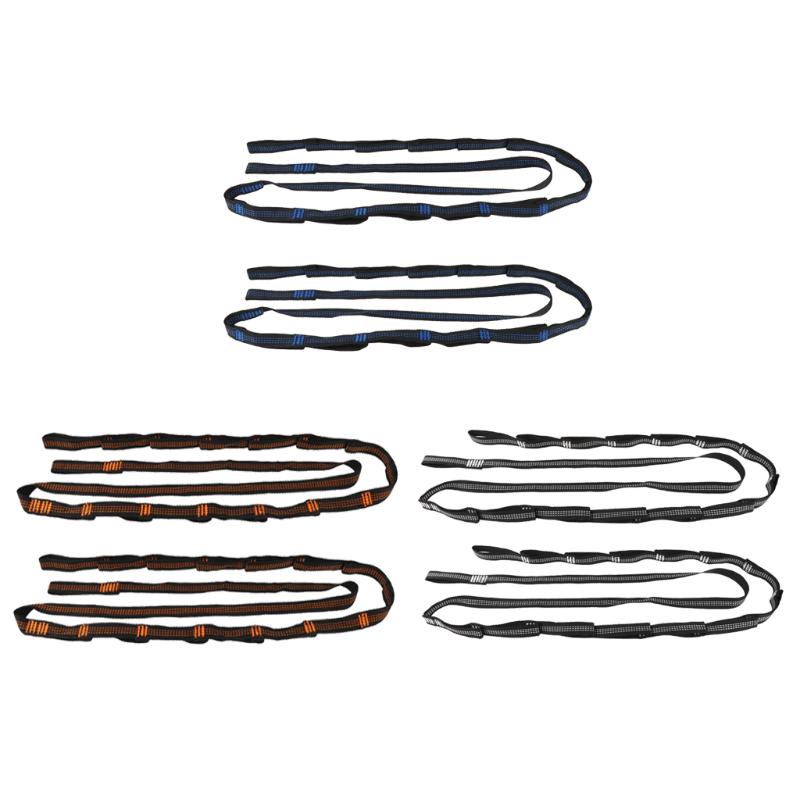

2pcs 14 Loops Tree Swing Hammock Hanging Strap Nylon Webbing Straps 280cm