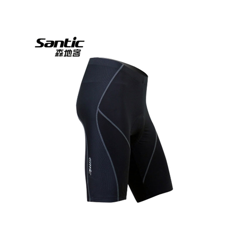 

Cycling Shorts Santic Mens Summer Anti-UV 4D Padded MTB Road Bike Clothes Reflective Quick Dry Bicycle Sports Clothing, Black