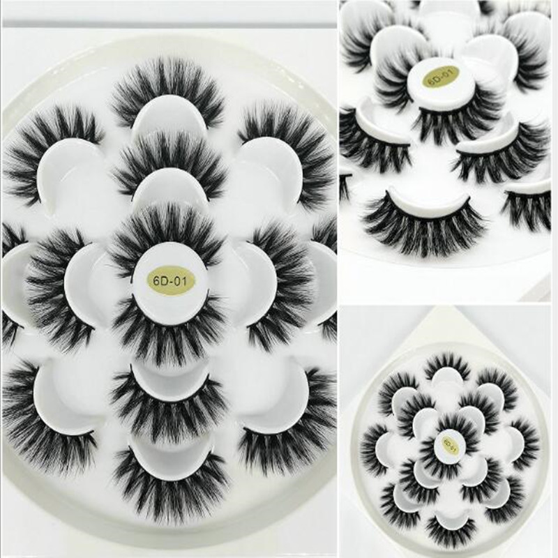

sexy 7 pairs natural false eyelashes fake lashes long makeup 3D mink lashes eyelash extension mink eyelashes maquiagem 8 styles for choose