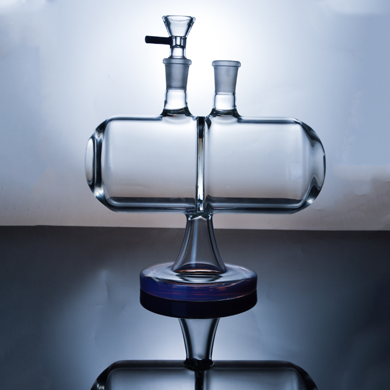 

Newest Invertible Gravity Glass Bongs Infinity Waterfall Water Pipes Unique Dab Rigs With 14mm Joint Thick Oil Rigs Purple Green XL-2061