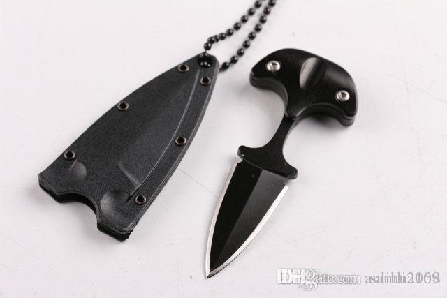 

Newest Cold steel style URBAN PAL 43LS small Fixed blade knife karambit pocket knife tactical knife with K sheath and necklace B283L