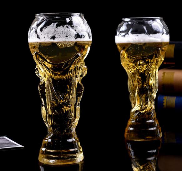 

Mugs Creative World Cup beer mug glass bar juice mug party supplies, Clear