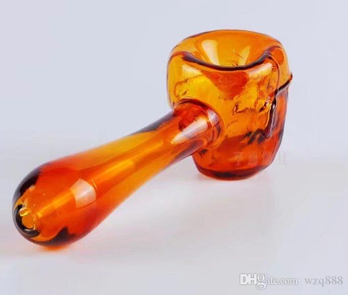 

Amber color ghost Wholesale Glass Hookah, Glass Water Pipe Fittings, Free Shipping