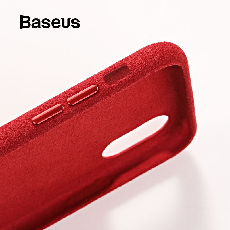 

Original Baseus Phone Case for iPhone Xs Max Xs X Fitted Case Super Fiber Protective Back Cover for iPhone 5.8/6.5 inch Coque