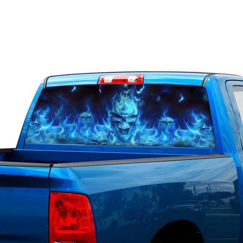 46# EARPHONE GHOST SKULL Car Window Bumper Body Decal Racing Graphics Sticker