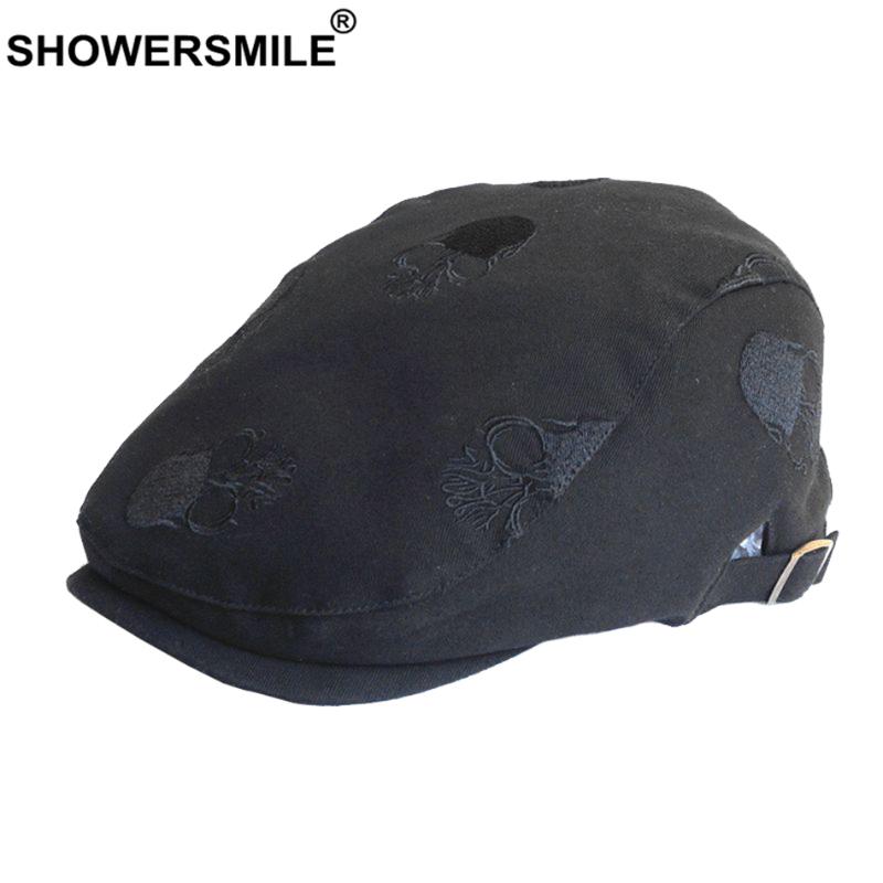 black flat caps for sale