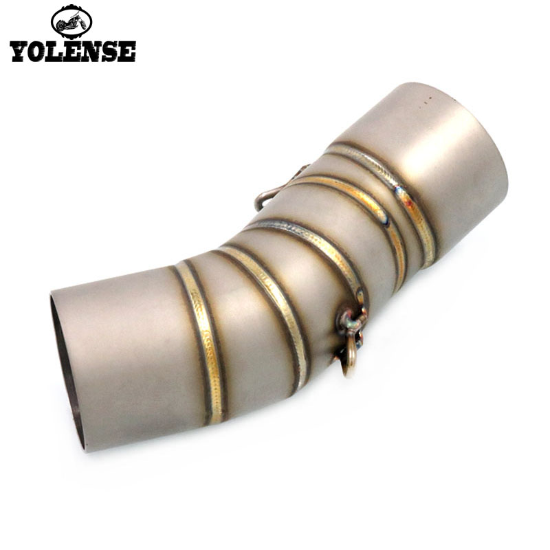 

For ZX-6R ZX6R ZX 6R 2001 2012 2013 2014 2015 Motorcycle Exhaust Muffler Escape Full System Middle Link Pipe Slip