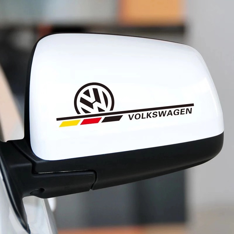 

1 pair 13*3.9CM volkswagen grand fashion car rearview mirror sticker CA-683