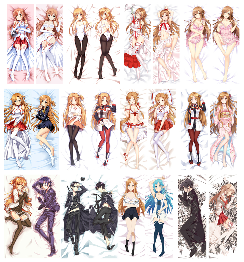 Anime Sword Art Online Hugging Body Cushion Dakimakura Cover Pillow Case Gift 25