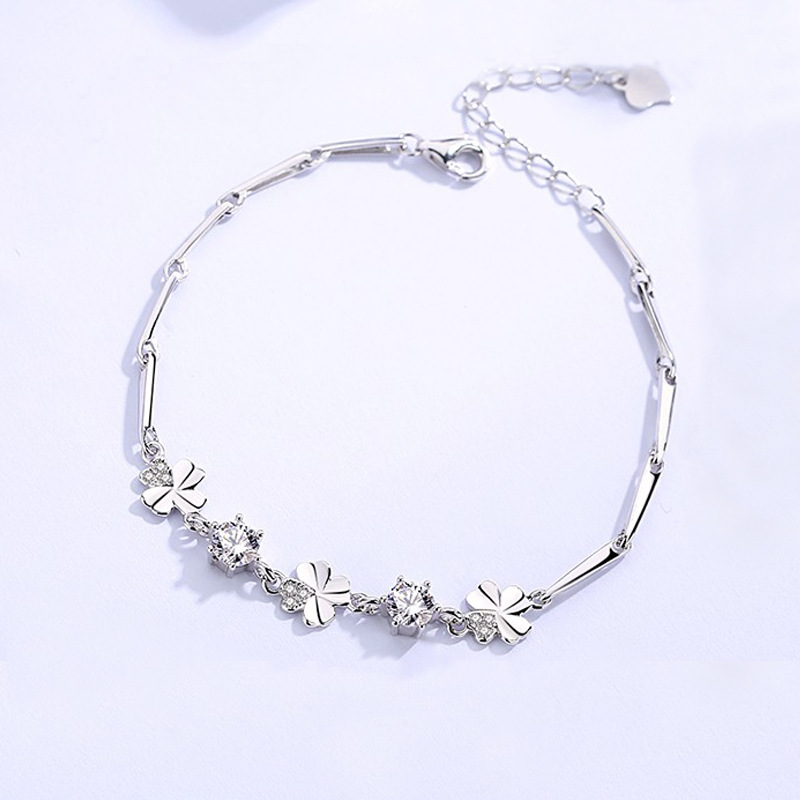 

Master--women fashion S925silver leaf design chain Bracelet good gift for lady