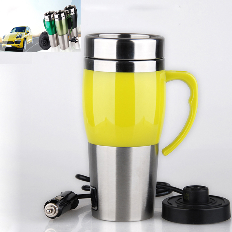 

12V Stainless Steel Liner Car Mug Heating Cup Car Boiling Cup Car Electric Cup