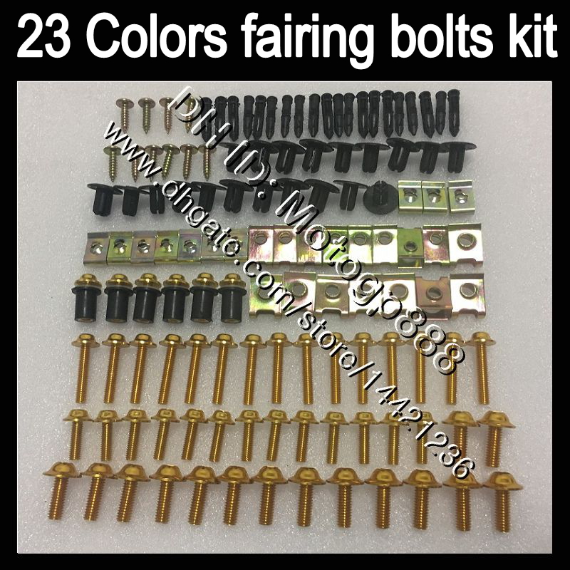 

OEM Body full bolts kit For HONDA CBR929RR 00 01 CBR900RR CBR 929 RR 900RR CBR929 RR 2000 2001 GP122 Fairing Nuts screw bolt screws Nut kit
