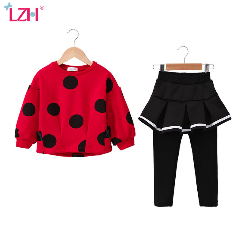 

LZH 2020 Kids Girls Clothes Autumn Fashion Casual Long-sleeved+Pant 2pcs Outfit Girls Sport Suit Children Clothing Set 3-12 Year, Green