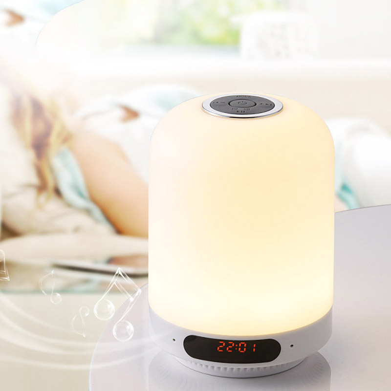 

Music small table lamp smart touch third gear dimming colorful bluetooth audio table lamp wireless home bedroom night light