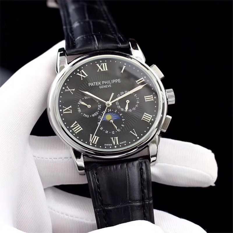 

Moon leather strap automatic mechanical movement automatic watch popular luxury business men high quality watch fashion sports watch master