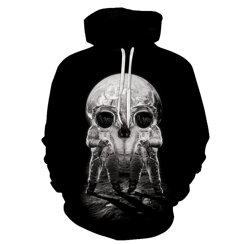 

Space People Skull Headr Men Hoodies Sweatshirts 3D Printed Funny Hip HOP Hoodies Novelty Streetwear Hooded Autumn Jackets Tops, Wy171