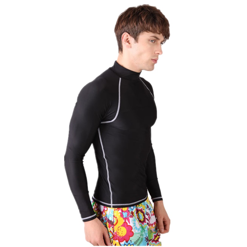 

Men's Rash Guards Swimwear T-Shirt Long Sleeve Anti-UV Quick-Dry Surfing Diving Swimming Shirts Male Rash Guards Beach Wear Tops