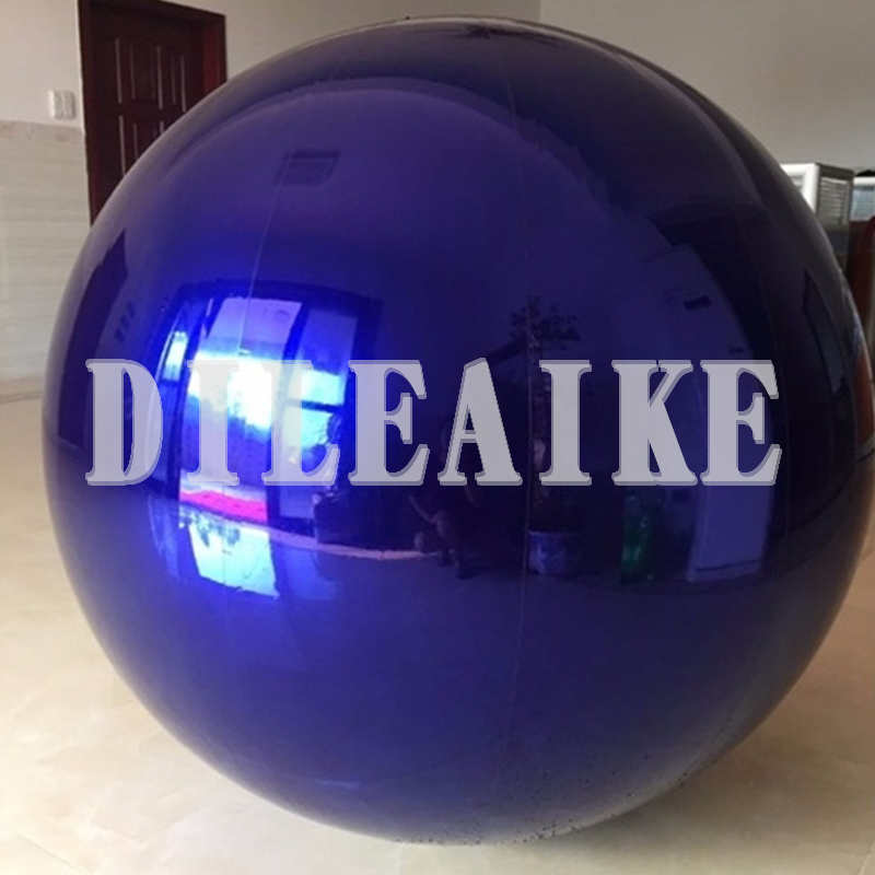

Free shipping to door blue reflective inflatable hanging ball for sale mirror advertising balls inflatable mirror balls