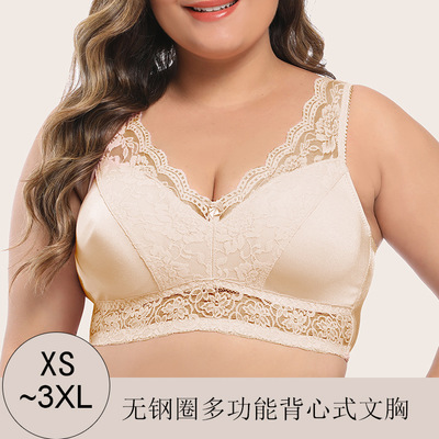 

Brassiere Lace Underwear Push Up Plus Size Bras For Women Wire Free Xs S M L Xl Xxl Xxxl Red White