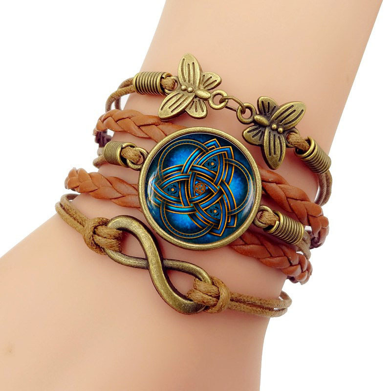 

Three-in-one Time Butterfly Weave Bracelet