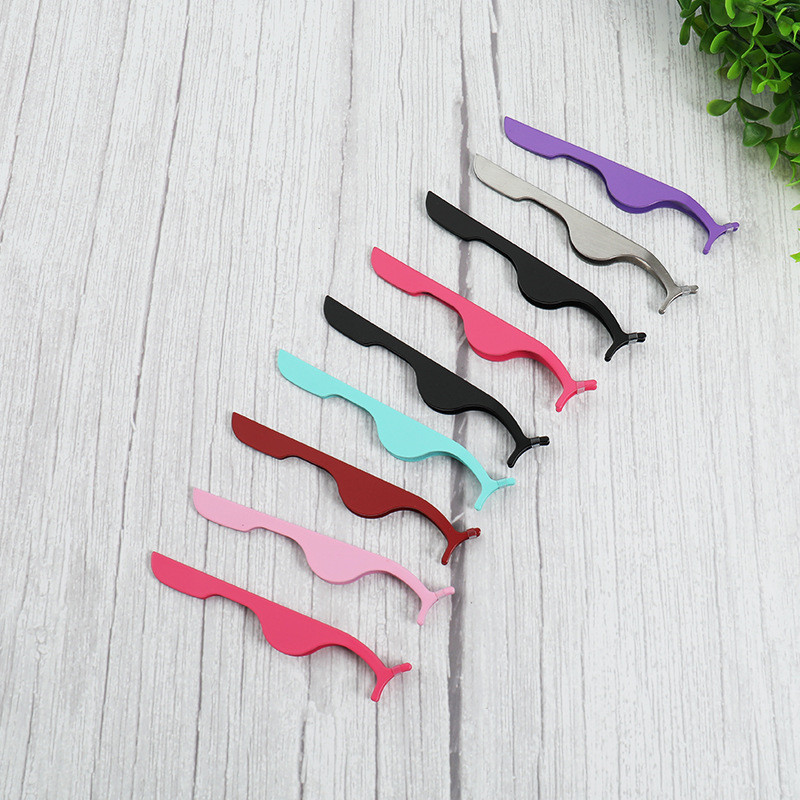 

1000pcs Multi-function Eyelash curler Eyelash clips Tweezers Auxiliary device False eyelashes Eye Lash Clip Beauty Makeup Tool with opp bag
