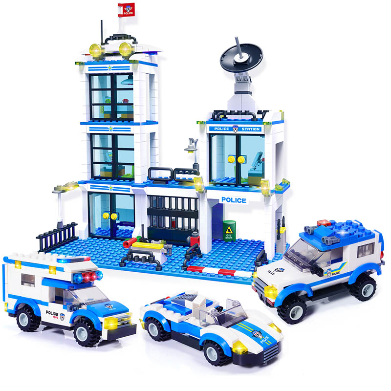 lego estacion de policia instrucciones