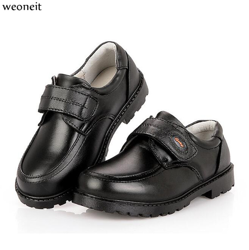 Flyingdogs Boys Leather Shoes Kids Wedding Party Shoes Casual Children Shoes Black 12M US