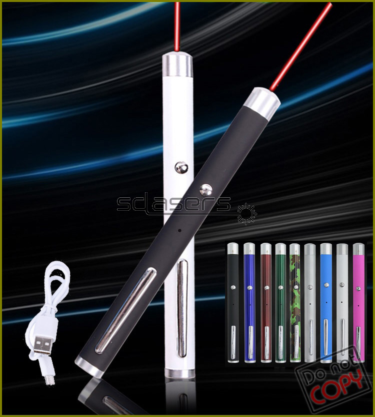 

SDLasers 650nm U9R Fixed focus USB Charging Ultimate Red Laser Pointer Lighter Visible Beam Laser Light Lazers Pointer
