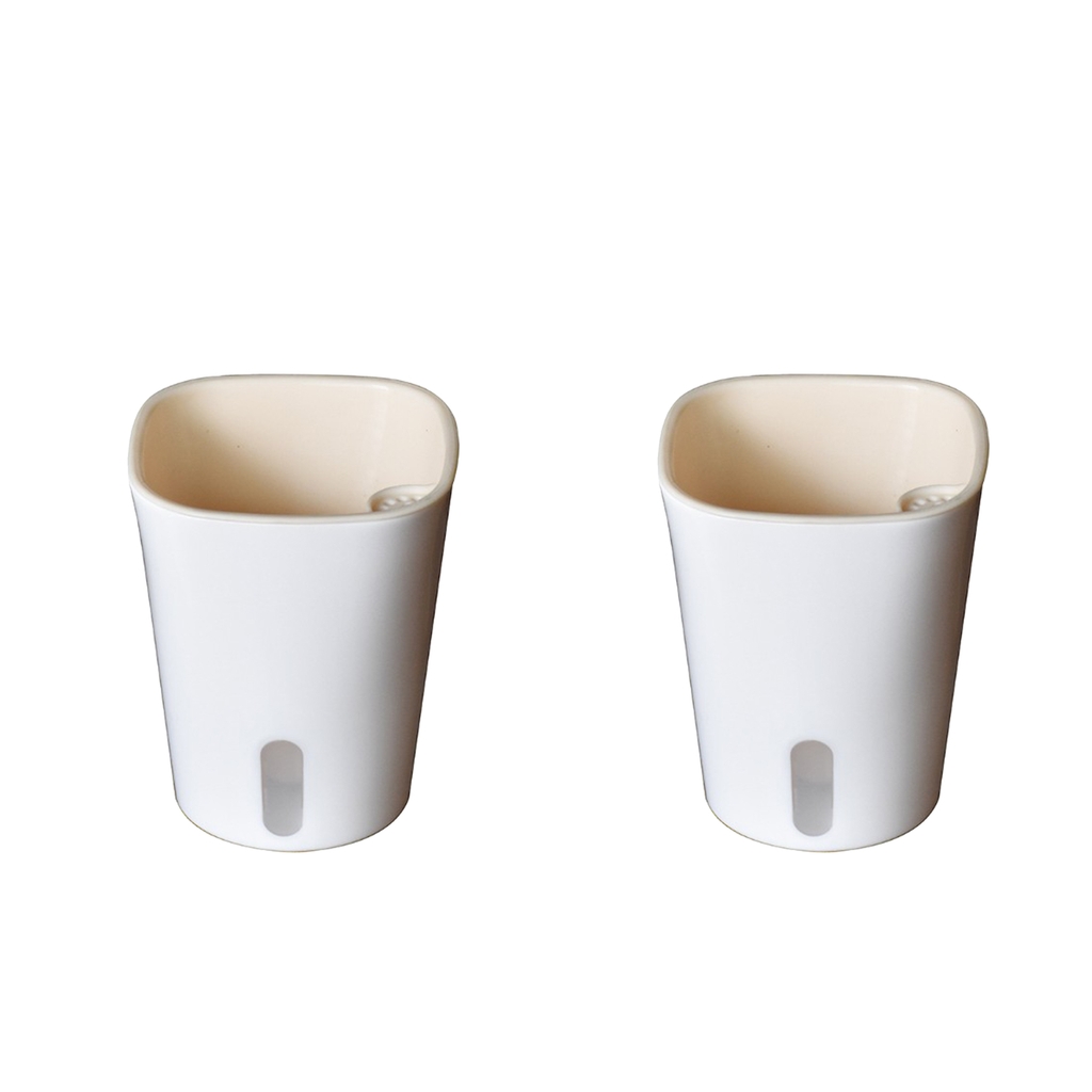 

set of 2 self watering planter decorative flowers pots for succulents herbs