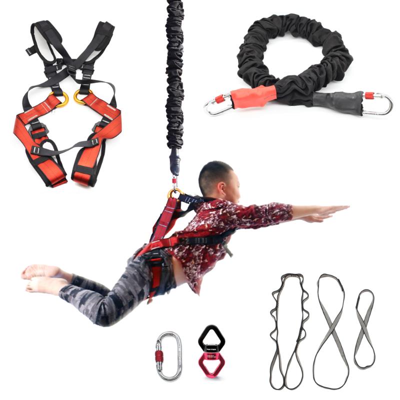 

PRIOR FITNESS Kids Aerial Yoga Vitality with Magic Rope Bungee Dance Yoga Bungee Hanging Hammock Children's 5-12 Years home gym