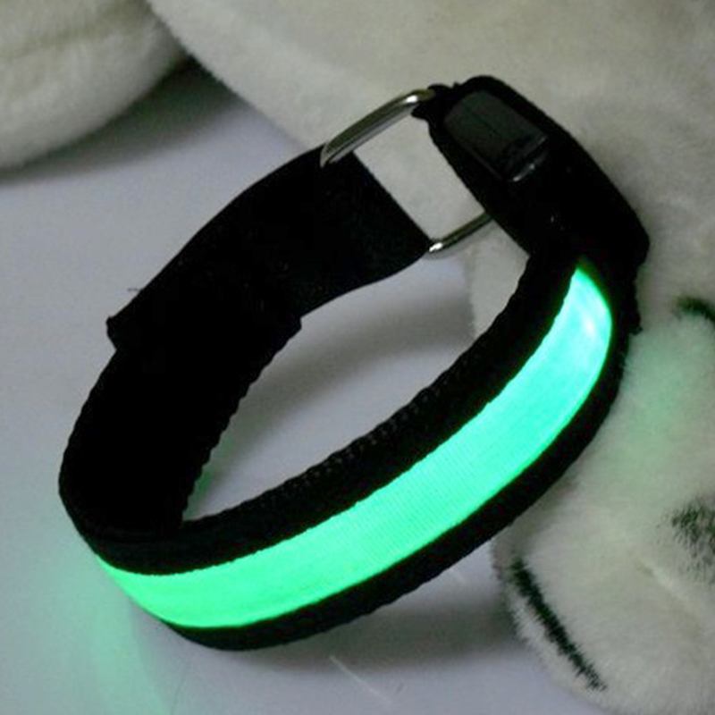 

New Arm Warmer Belt Bike LED Armband LED Safety Sports Reflective Belt Strap Snap Wrap Arm Band Armband 4 Colors, Green