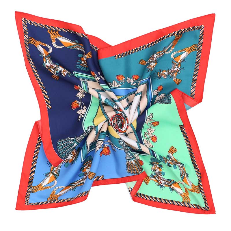 

Luxury Designer Square Scarves Imitation Silk Scarfs and Shawls Wraps Hijab Neckerchief Neck Warmer Bag Scarf Female Winter Mufflers Headban