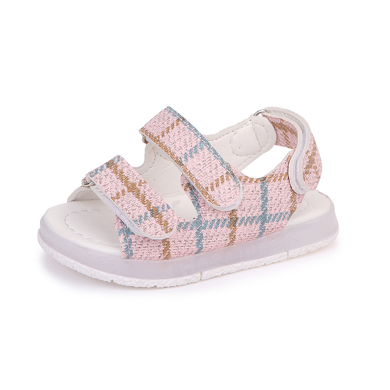

Summer children sandals boys LED light shoes girls beach shoes hollow soft bottom breathable luminous baby sandals
