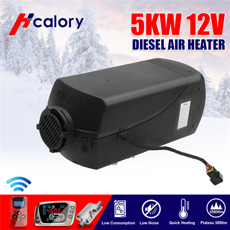 

5000W Air diesels Heater 12V Singal Hole Car Heater For Trucks Motor-Home Boats Bus +LCD key Switch ++Remote Control