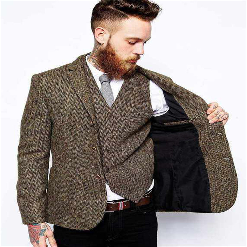 

2020 New Design Men Wedding Suits Groom Formal Suit Custom Made Tuxedo Jacket Men Suit 3 Pieces Costume Homme, Picture color2