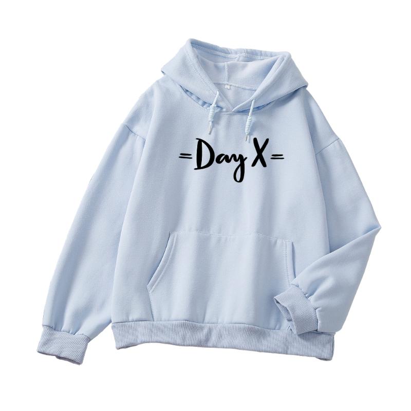 

Autumn Winter Fashion Women Hoodies Leisure Letter Printed Long Sleeve Harajuku Sweatshirts Womens Pullover Ladies Coat Cotton, Blue